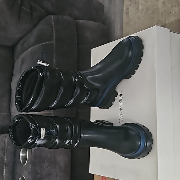 CALVIN KLEIN LAETON PUFFY BOMBER BOOTS 5.5M - Picture 4 of 13